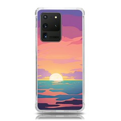 Sunset Ocean Beach Water Tropical Island Vacation 4 Samsung Galaxy S20 Ultra 6 9 Inch Tpu Uv Case by Pakemis