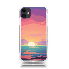 Sunset Ocean Beach Water Tropical Island Vacation 4 Iphone 11 Tpu Uv Print Case by Pakemis