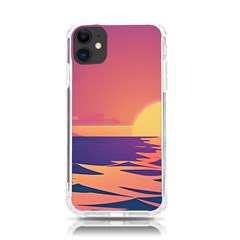 Sunset Ocean Beach Water Tropical Island Vacation Iphone 11 Tpu Uv Print Case by Pakemis