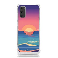 Sunset Ocean Beach Water Tropical Island Vacation 2 Samsung Galaxy S20 6 2 Inch Tpu Uv Case by Pakemis