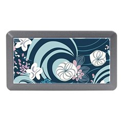 Flowers Pattern Floral Ocean Abstract Digital Art Memory Card Reader (mini) by Pakemis