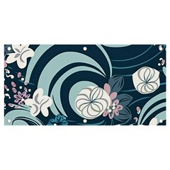 Flowers Pattern Floral Ocean Abstract Digital Art Banner And Sign 4  X 2  by Pakemis