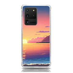 Sunset Ocean Beach Water Tropical Island Vacation 3 Samsung Galaxy S20 Ultra 6 9 Inch Tpu Uv Case by Pakemis