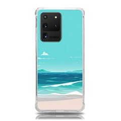 Ai Generated Ocean Waves Sea Water Anime Samsung Galaxy S20 Ultra 6 9 Inch Tpu Uv Case by Pakemis