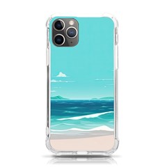 Ai Generated Ocean Waves Sea Water Anime Iphone 11 Pro 5 8 Inch Tpu Uv Print Case by Pakemis