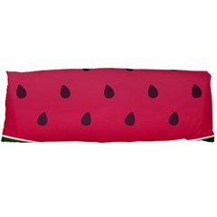 Watermelon Fruit Summer Red Fresh Food Healthy Body Pillow Case Dakimakura (two Sides) by Wegoenart