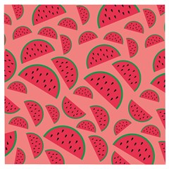 Watermelon Red Food Fruit Healthy Summer Fresh Wooden Puzzle Square by Wegoenart