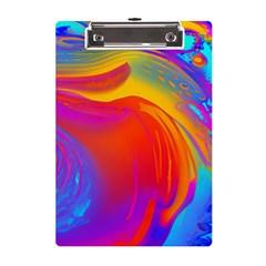 Liquid Art Pattern A5 Acrylic Clipboard by GardenOfOphir