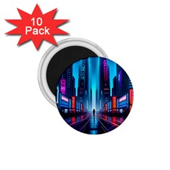 City People Cyberpunk 1 75  Magnets (10 Pack)  by Jancukart