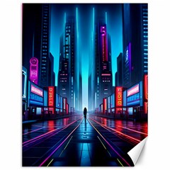 City People Cyberpunk Canvas 12  X 16  by Jancukart