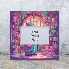 Fantasy Magic Magical Wizard White Box Photo Frame 4  X 6  by Jancukart