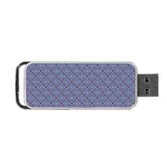 Blue Diamonds Portable Usb Flash (two Sides) by Sparkle