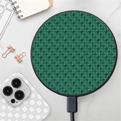 Green Pattern Wireless Fast Charger(black) by Sparkle