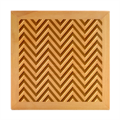 Chevron Vi Wood Photo Frame Cube by GardenOfOphir