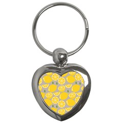 Lemon Background Lemon Wallpaper Key Chain (heart) by Semog4