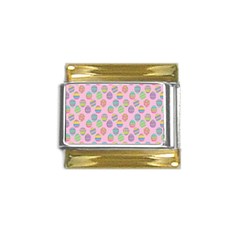 Egg Easter Eggs Pastel Digital Art Gold Trim Italian Charm (9mm) by Semog4