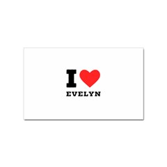 I Love Evelyn Sticker Rectangular (100 Pack) by ilovewhateva