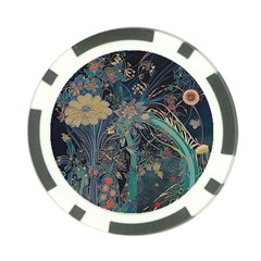 Ai Generated Flower Trees Forest Mystical Forest Poker Chip Card Guard (10 Pack) by Ravend