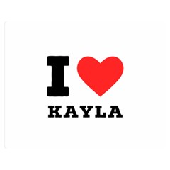 I Love Kayla Premium Plush Fleece Blanket (medium) by ilovewhateva