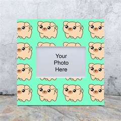 Puppy Pattern Dog Pet White Box Photo Frame 4  X 6  by Jancukart