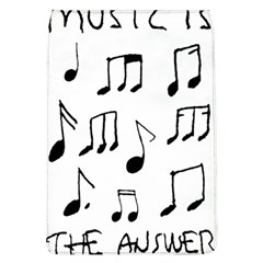 Music Is The Answer Phrase Concept Graphic Removable Flap Cover (l) by dflcprintsclothing