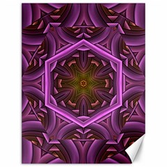 Rosette Mosaic Kaleidoscope Abstract Background Canvas 12  X 16  by Jancukart