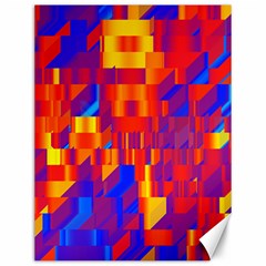 Geometric Pattern Fluorescent Colorful Canvas 12  X 16  by Jancukart