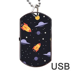 Cosmos Dog Tag Usb Flash (two Sides) by nateshop