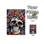 Skull Dead Playing Cards 54 Designs (Mini) Front - Spade6