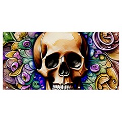 Gothic Skull Banner And Sign 8  X 4  by GardenOfOphir