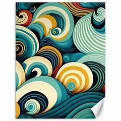 Waves Ocean Sea Abstract Whimsical (1) Canvas 12  X 16  by Jancukart