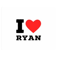 I Love Ryan Premium Plush Fleece Blanket (medium) by ilovewhateva