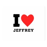 I love jeffrey Two Sides Premium Plush Fleece Blanket (Large) 80 x60  Blanket Front