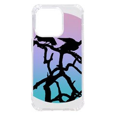 Birds Bird Vultures Tree Branches Iphone 14 Pro Tpu Uv Print Case by Semog4