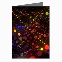 Abstract Light Star Design Laser Light Emitting Diode Greeting Cards (pkg Of 8) by Semog4