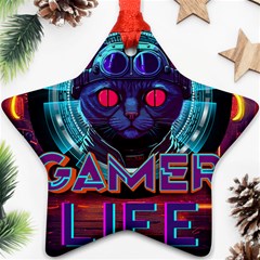 Gamer Life Star Ornament (two Sides) by minxprints