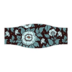 Vintage Floral Pattern Blue Damask Pattern Blue Vintage Stretchable Headband by Semog4