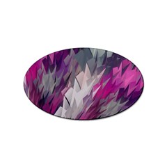 Colorful Artistic Pattern Design Sticker (oval) by Semog4