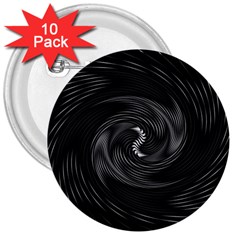 Abstract Mandala Twirl 3  Buttons (10 Pack)  by Semog4