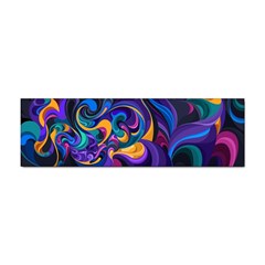 Colorful Waves Abstract Waves Curves Art Abstract Material Material Design Sticker (bumper) by Semog4