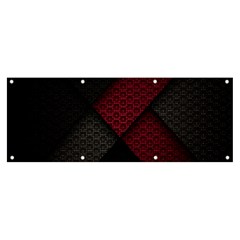 Red Black Abstract Pride Abstract Digital Art Banner And Sign 8  X 3  by Jancukart