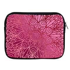 Pink Mandala Glitter Bohemian Girly Glitter Apple Ipad 2/3/4 Zipper Cases by Semog4