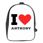 I love Anthony  School Bag (XL) Front