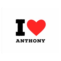 I Love Anthony  Premium Plush Fleece Blanket (medium) by ilovewhateva