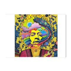 Psychedelic Rock Jimi Hendrix Crystal Sticker (a4) by Semog4