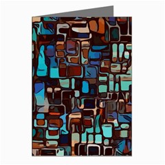 Stained Glass Mosaic Abstract Greeting Cards (pkg Of 8) by Semog4