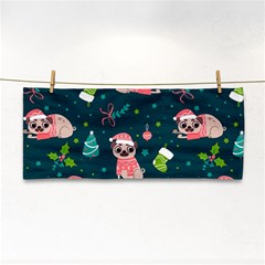 Pattern Christmas Funny Hand Towel by Semog4