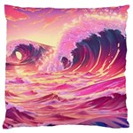 Wave Waves Ocean Sea Large Cushion Case (One Side) Front