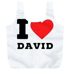 I Love David Full Print Recycle Bag (xl) by ilovewhateva