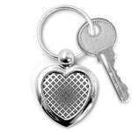 Background-pattern-halftone-- Key Chain (Heart) Front